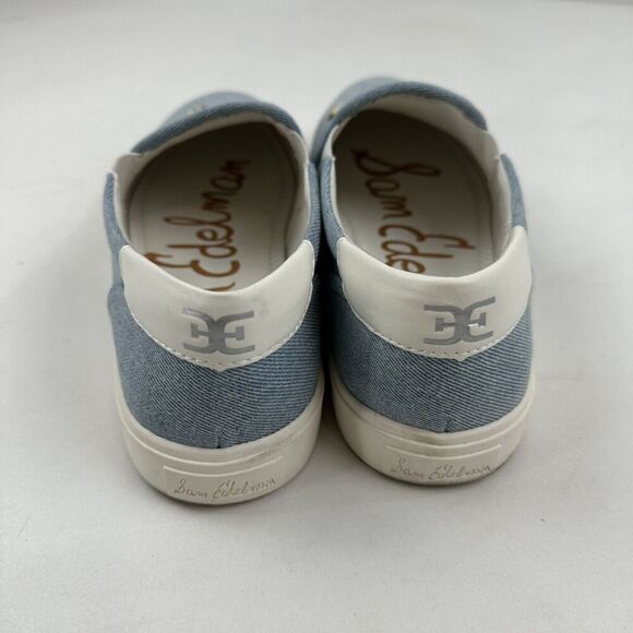 Sam Edelman Evelina Pineapple Sequin Slip On Sneaker Embellished Blue Size 10 M - Picture 6 of 8